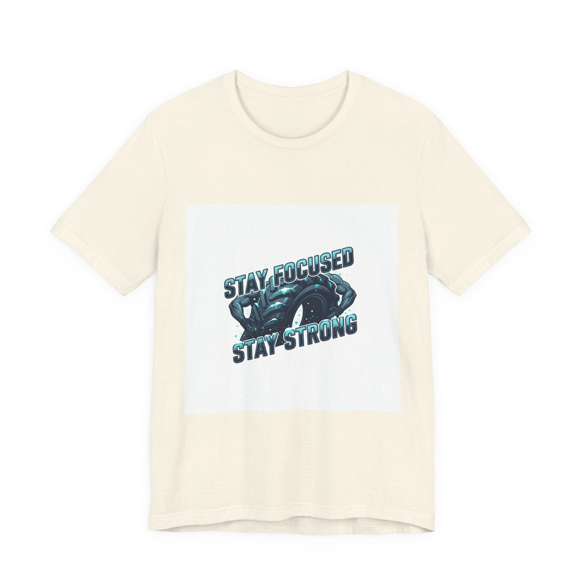 Stay Focused Stay Strong Tee | winter workout shirt, gym motivation apparel