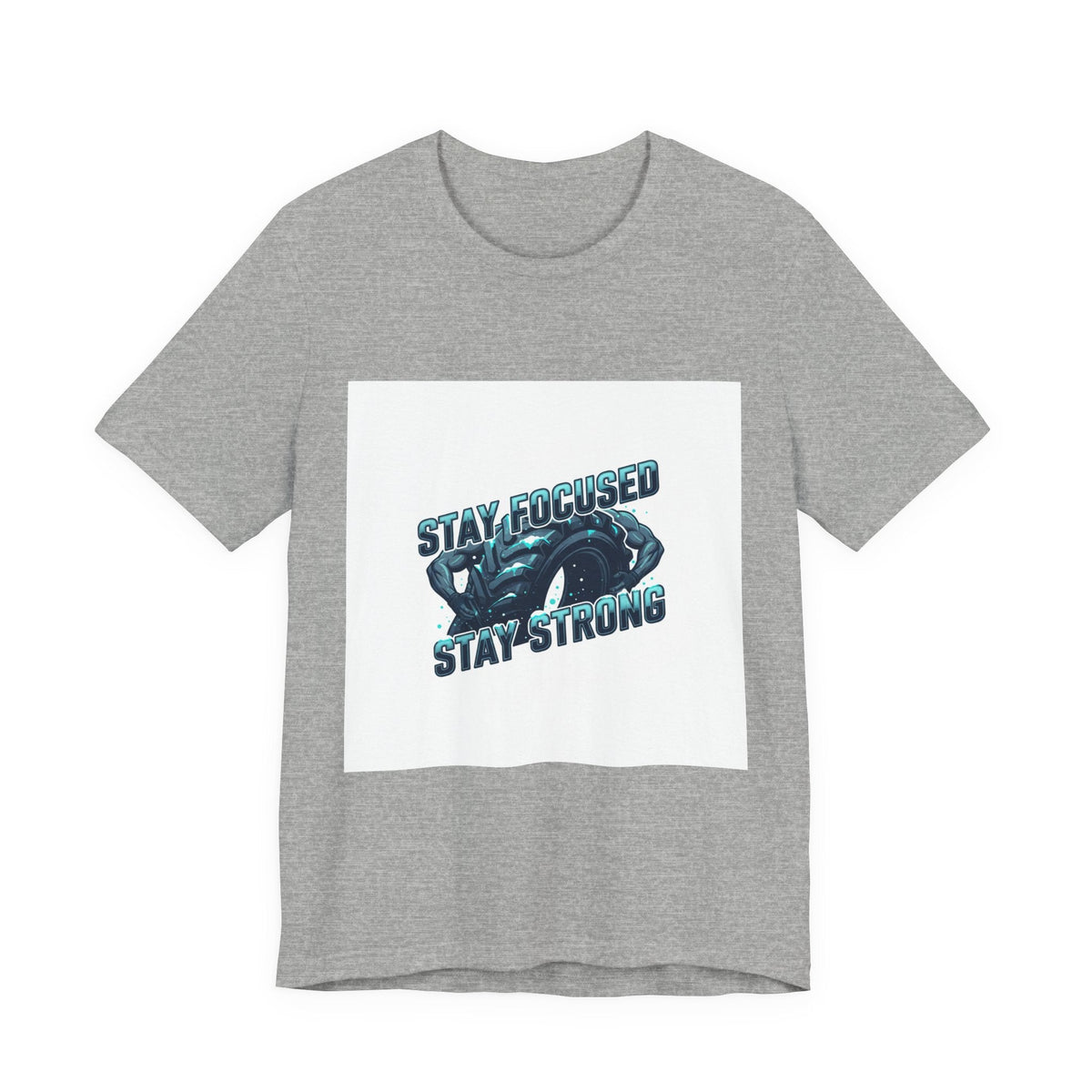 Stay Focused Stay Strong Tee | winter workout shirt, gym motivation apparel