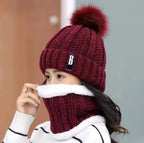 Women’s Winter Beanie Hat & Scarf – Warm Knitted Skull Cap Style