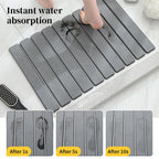 40x60cm Diatomite Bath Mat - Quick-Dry, High-Absorbent & Non-Slip Bathroom Rug, Hygienic & Foldable Bath Mat for Home