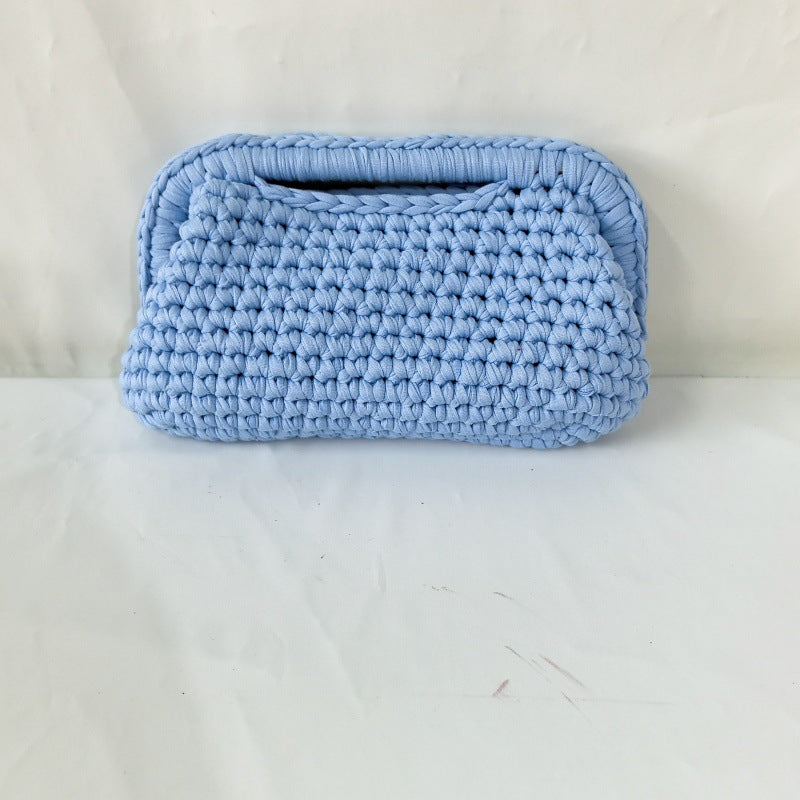 Women's Hand-Crocheted Clutch Bag
