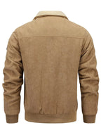 Men's Plus Size Corduroy Sherpa Lined Winter Coat