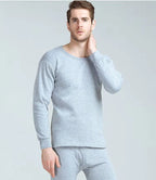 Men's Thermal Underwear Fleece-lined Thickened Long Johns Top & Bottom