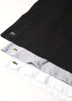 Lacoste Underwear Men's Essentials 3-Pack 100% Cotton Slim Fit V-Neck T-Shirts