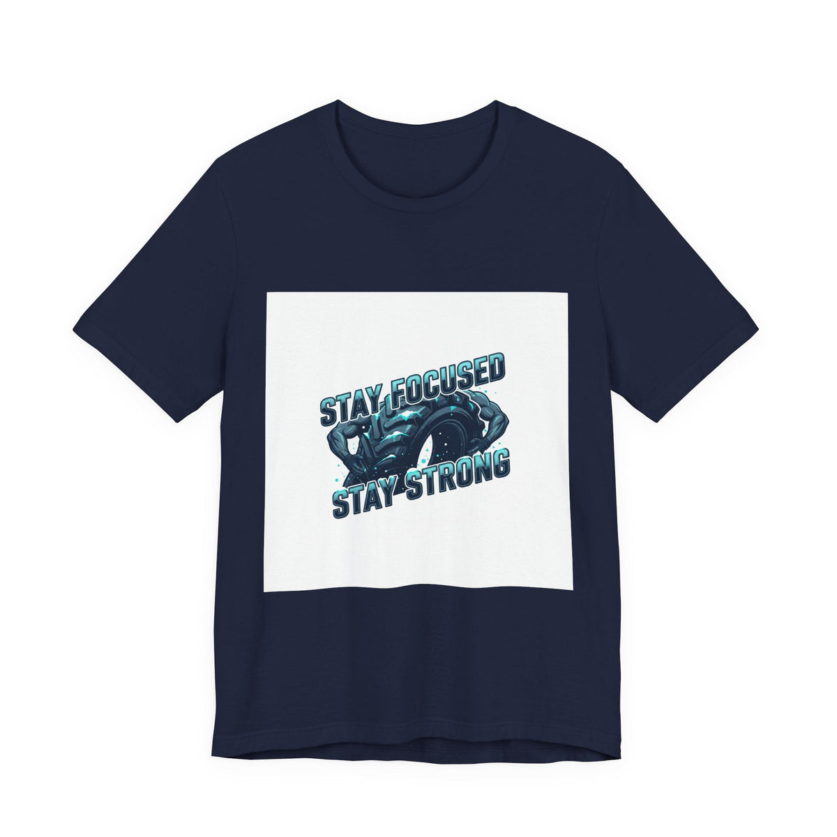 Stay Focused Stay Strong Tee | winter workout shirt, gym motivation apparel