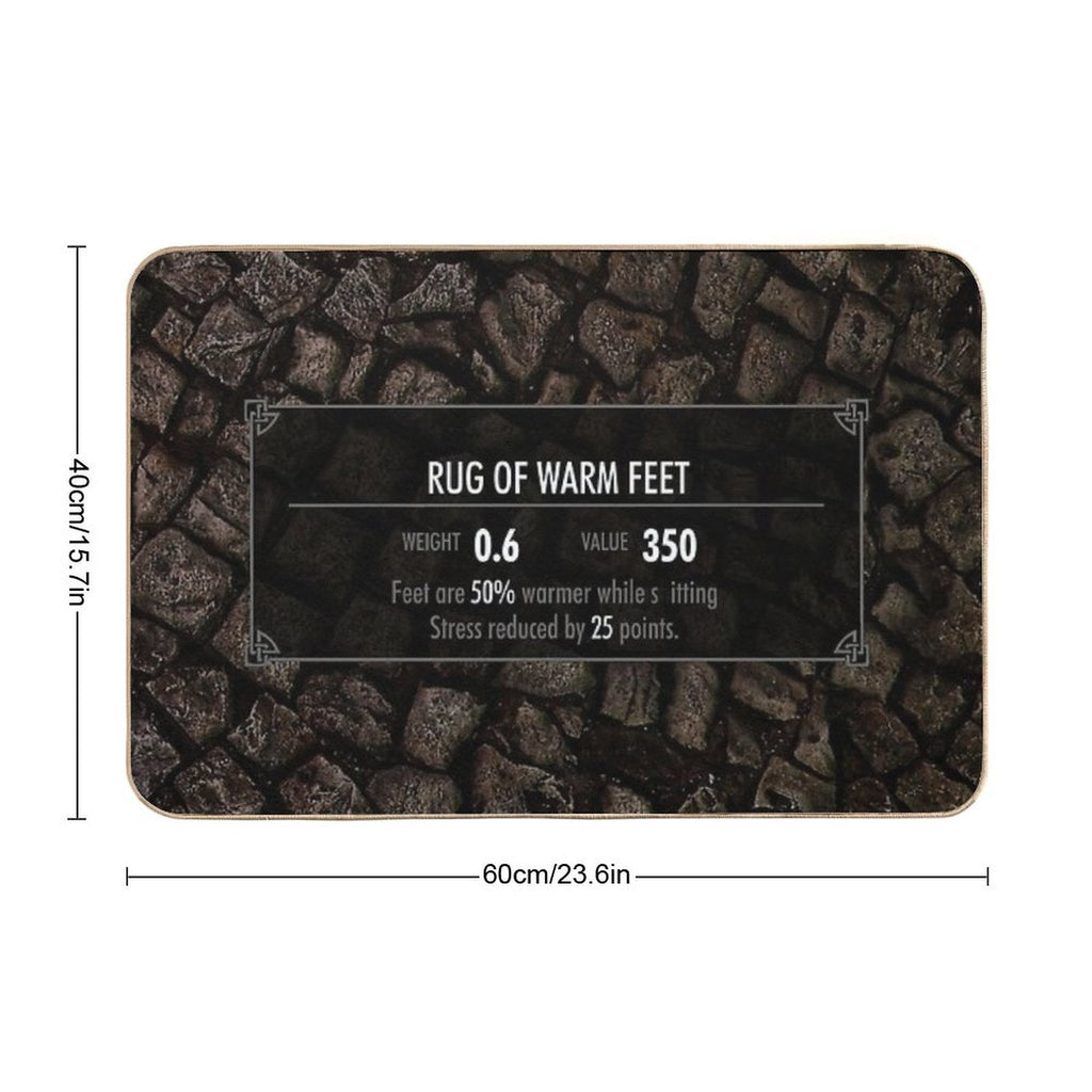 Skyrim Elder Scrolls - Bathroom Toilet Floor Rug Equipment Bath Mat