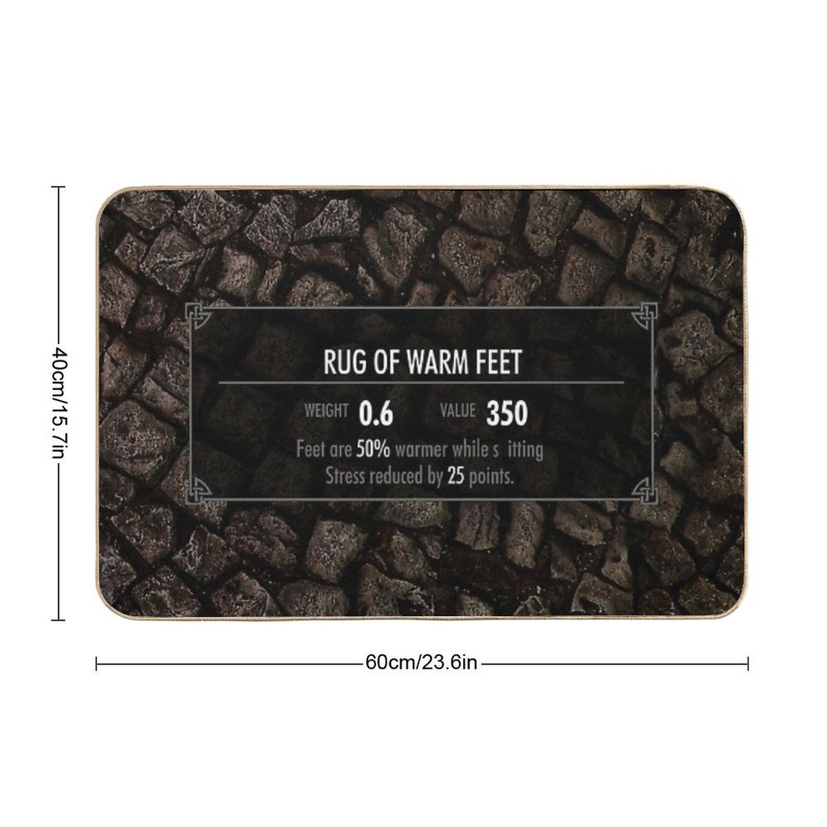 Skyrim Elder Scrolls - Bathroom Toilet Floor Rug Equipment Bath Mat