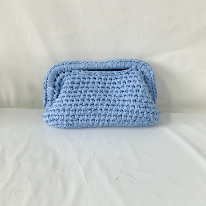 Women's Hand-Crocheted Clutch Bag
