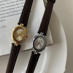 Black Gold Oval Women's Luxury Watch