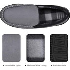 Mixin Mens Size 9.5 Gray Super Soft Slide On Moccasins Indoor Outdoor Slippers