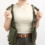 Multifunctional Tactical Vest Backpack - Lightweight Outdoor Convertible Daypack with Adjustable Straps for Hiking Camping Travel