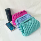 Women's Hand-Crocheted Clutch Bag