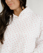 Rose Sweat Set Floral Kangaroo Pocket Hoodie Pants Set