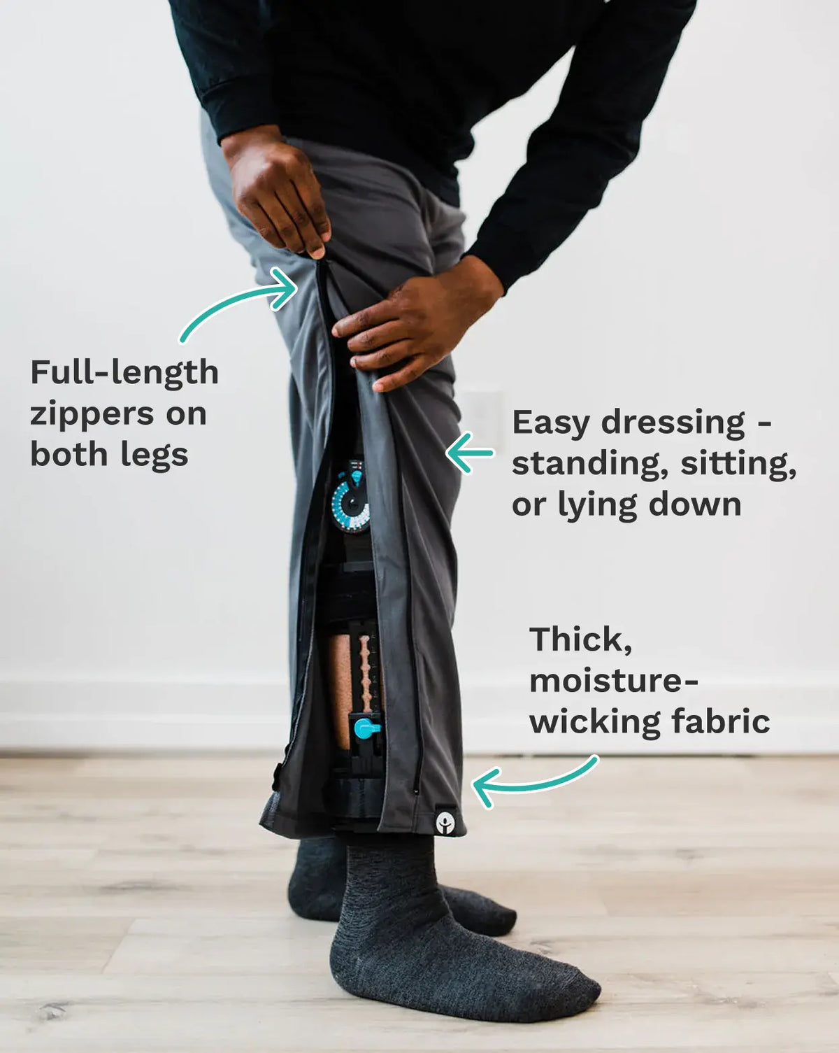 zipOns Adult Heavyweight Adaptive Pants
