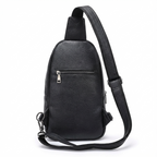 Men's Croc-Embossed Leather Sling Bag – Professional Utility Carry
