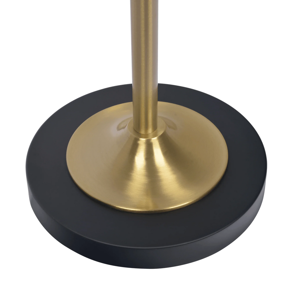Double Spot Floor Lamp – Brushed Gold Finish, 4-Way Switch & Metal Base | Modern Reading & Accent Lighting
