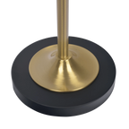 Double Spot Floor Lamp – Brushed Gold Finish, 4-Way Switch & Metal Base | Modern Reading & Accent Lighting
