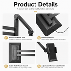 Multifunctional and Foldable work lamp---Wall mounted light