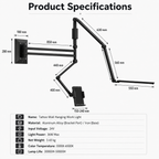 Multifunctional and Foldable work lamp---Wall mounted light