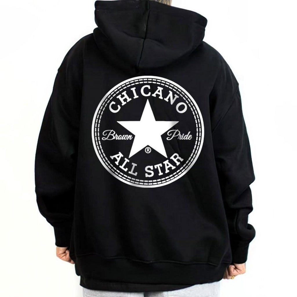 Chicano Brown Pride Hoodie – Mexican Culture & Chicano Style Art Graphic Pullover, Unisex for Men & Women