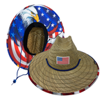 Patriot Bald Eagle Straw Hat