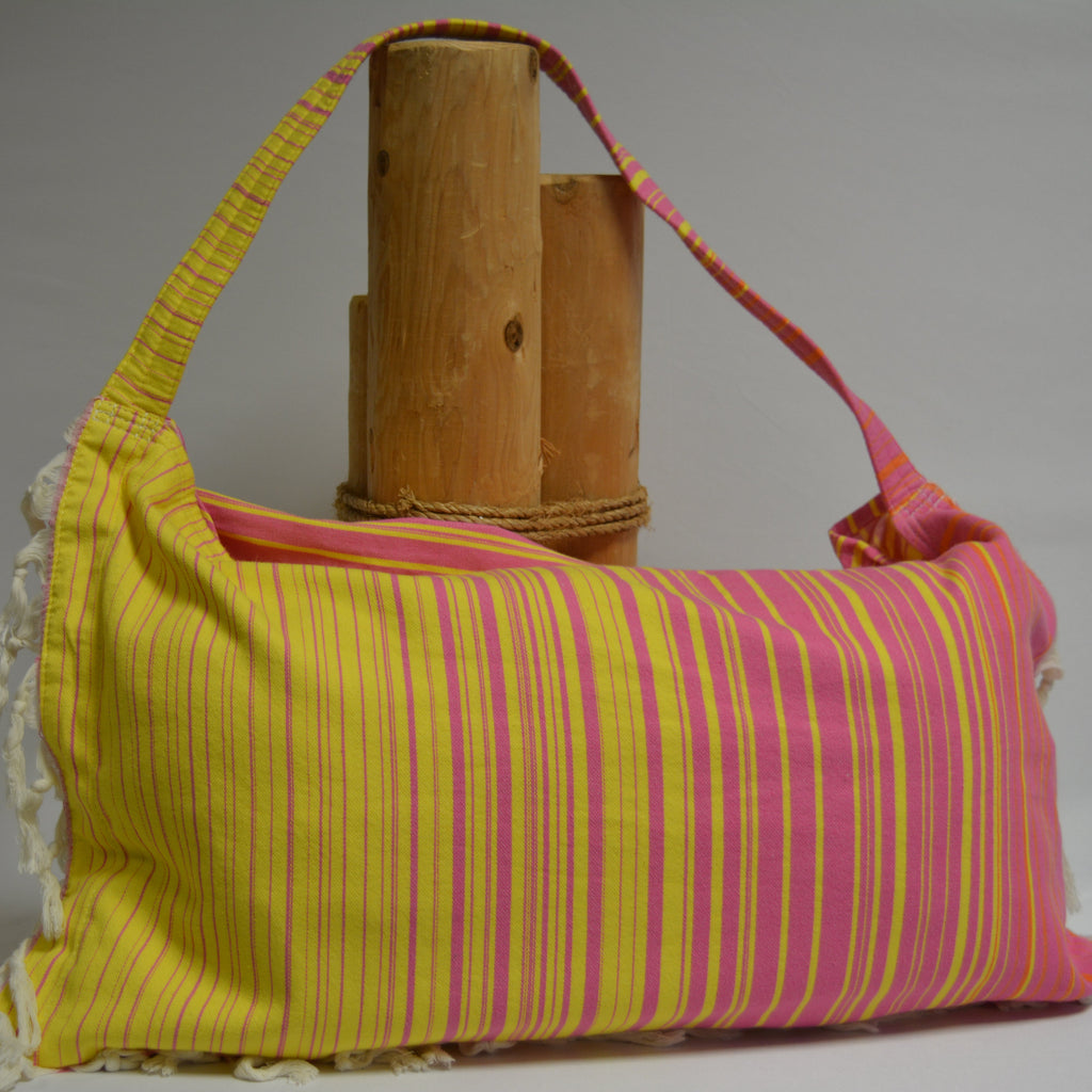 3 in 1 Turkish Cotton Beach Bag, Towel and Chair Cover (Solid Collection)