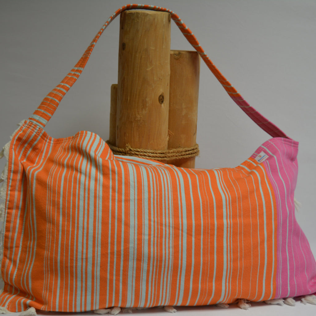 3 in 1 Turkish Cotton Beach Bag, Towel and Chair Cover (Solid Collection)
