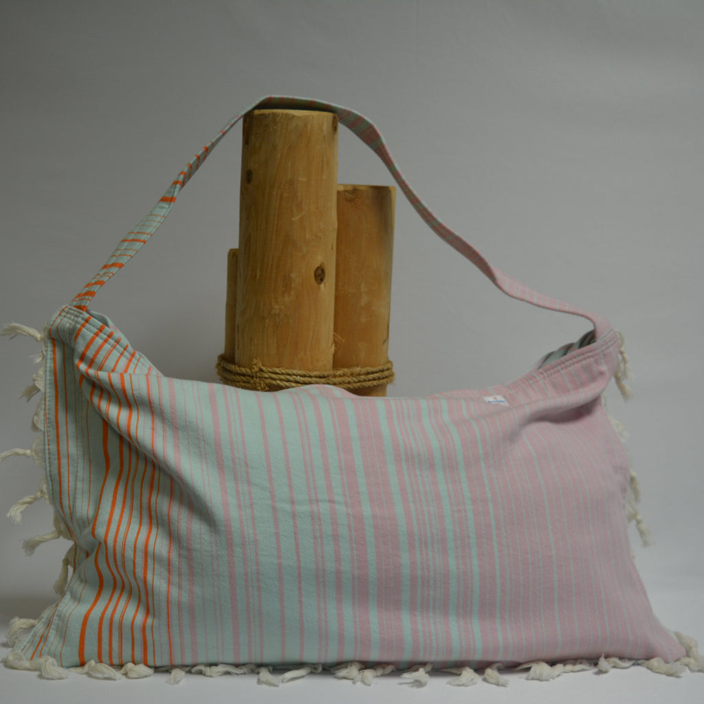 3 in 1 Turkish Cotton Beach Bag, Towel and Chair Cover (Solid Collection)