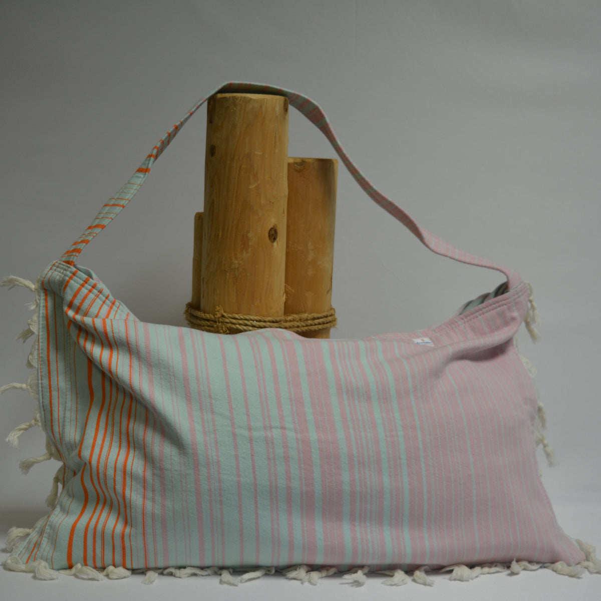 3 in 1 Turkish Cotton Beach Bag, Towel and Chair Cover (Solid Collection)