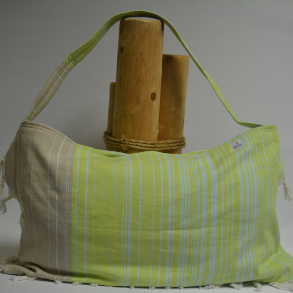 3 in 1 Turkish Cotton Beach Bag, Towel and Chair Cover (Solid Collection)