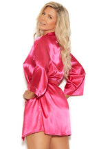 Plus Size Sexy Satin Robe