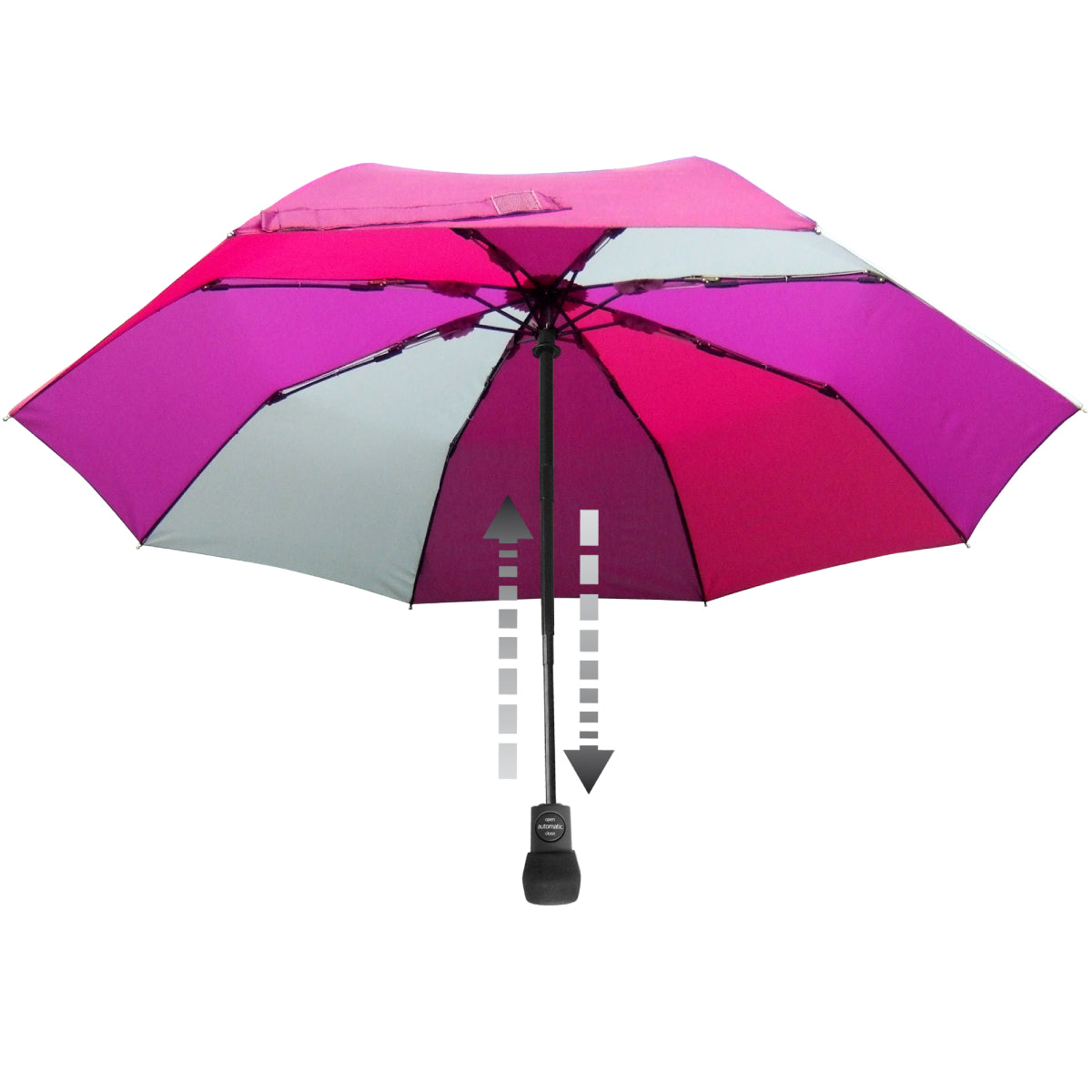 Light Trek Automatic Hiking Umbrella – Lightweight, Durable, Automatic Open/Close, Windproof Frame with Floating Compass & Backpack Carry Case