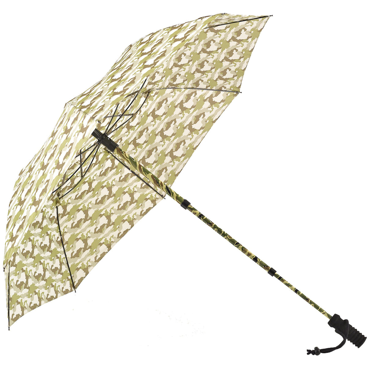 Telescope Handsfree Trekking Umbrella – Adjustable Two-Stage Telescopic Shaft, Backpack Attachment, Stormproof & Ultralight for Hands-Free Hiking and Outdoor Use