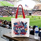 USA 2026 Soccer Cup Global Championship Tote Bag, Fans Football Gift Shopper
