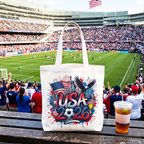USA 2026 Soccer Cup Global Championship Tote Bag, Fans Football Gift Shopper