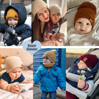 Baby Knit Beanie Hat for Boys and Girls | Warm Winter Ear Protection Cap