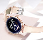 Luxury Modern Stylish Women Smart Watch With Round Screen Smartwatch For Girl Woman and Ladies With Heart Rate Monitor Compatible For Android and IOS Sistems