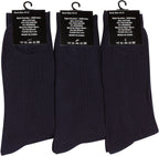 Sakkas Men's Cotton Blend Ribbed Dress Socks