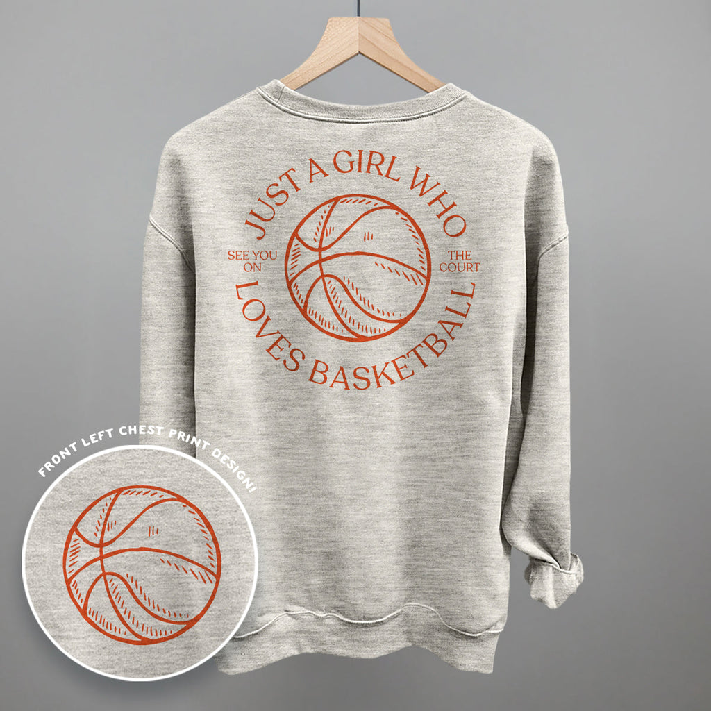 Just A Girl Who Loves Basketball (Back Print)