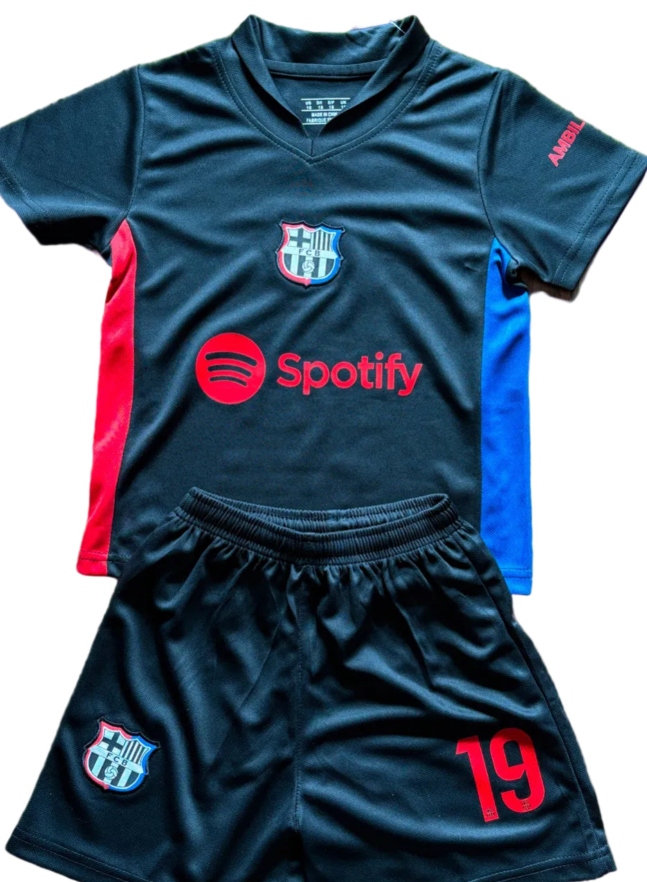 OUT of Stock - Lamine Yamal Black Barcelona Soccer Jersey Kids Toddler & Youth Sizes