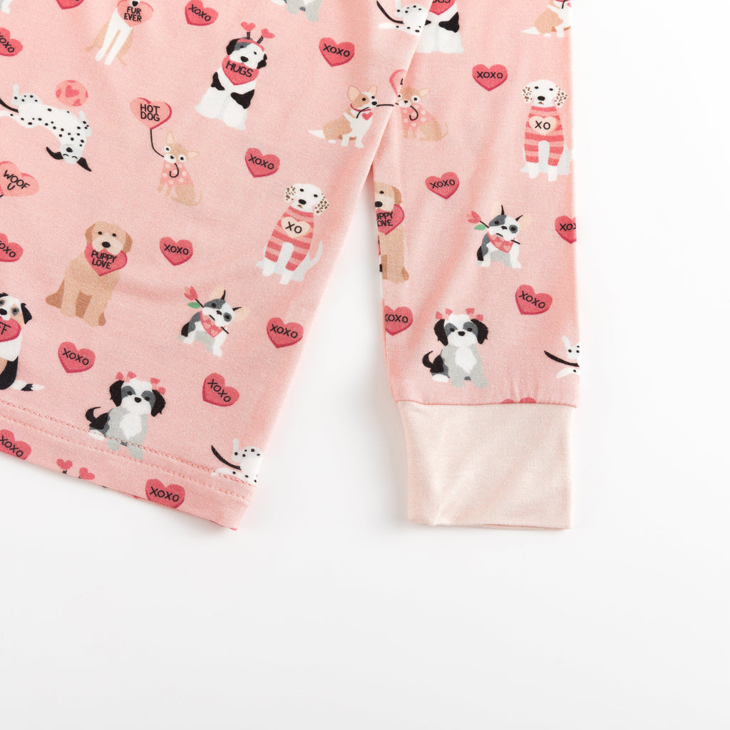 Pups & Kisses (Women's PJ) - Pink