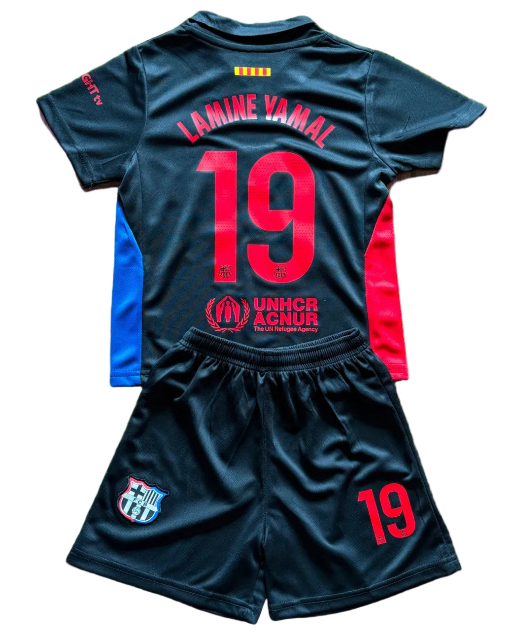 OUT of Stock - Lamine Yamal Black Barcelona Soccer Jersey Kids Toddler & Youth Sizes
