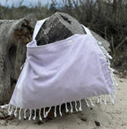 3 in 1 Turkish Cotton Beach Bag, Towel and Chair Cover (Solid Collection)