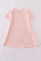 Pink slipper sequin mom&me dress