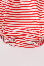 Red Stripe Car Embroidered Bubble