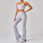 Nude Feel Tight Outdoor Sports Underwear Women Spaghetti Strap Contrast Color Suit Sling Yoga Clothes