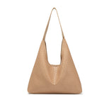 Soft leather woven hobo bag for women, tote bag for women, casual large capacity handheld shoulder bag, shoulder hobo purse