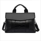 Women Handbag Embossing Boston Bags Large Capacity Work Office Bag Women Shoulder Crossbody
