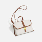 Denim messenger bag, women's casual canvas handbag, tote square bag