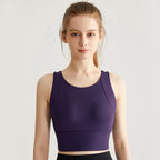 High-Strength Shockproof Nude Feel Sports Underwear Women Running Quick-Drying Fitness Yoga Wear Bra One-Piece Cup